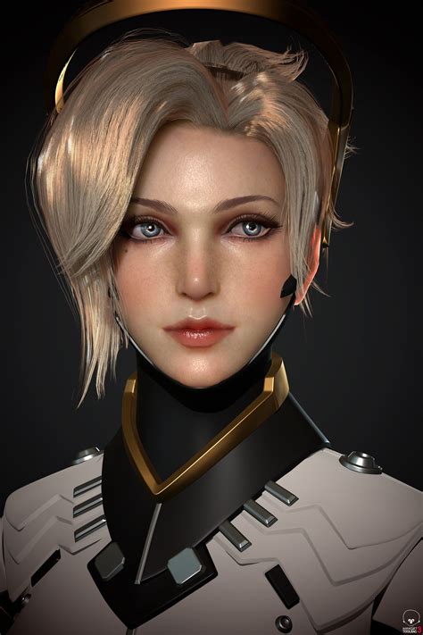86 Awesome Mercy 3d Model Overwatch Free Mockup