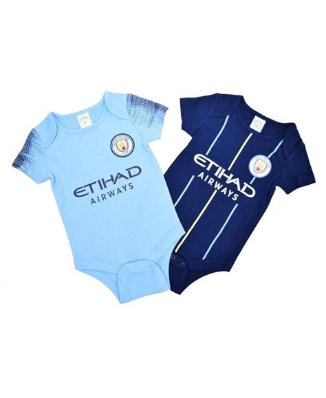 Manchester City Baby 2 Pack Bodysuits 201819 Season Baby Football