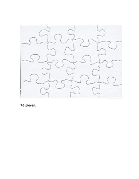 blank jigsaw puzzle template