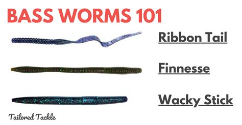 Bass Worms Plastic Worms For Bass Fishing Tailored Tackle