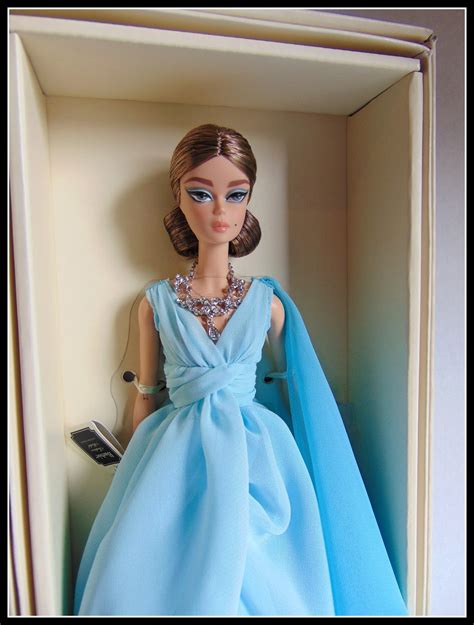 Teporingo Rojo Blue Chiffon Ball Gown Barbie Doll