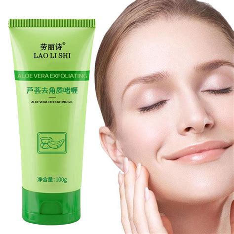 Cocequc Aloe Vera Exfoliating Gel Exfoliates Blackheads And Deeply Cleanses The Face W7n3