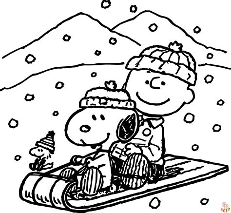 Charlie Brown Charlie Brown And Snoopy Is Sleeping Coloring Page My Xxx Hot Girl