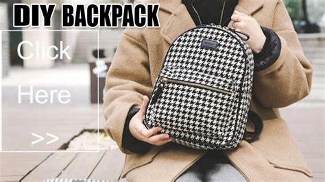 Diy Lovely Backpack Tutorial Zipper Backpack With Pocket From