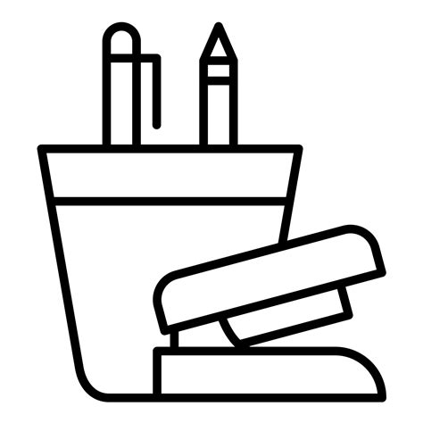 Office Supplies Line Icon 14724592 Vector Art At Vecteezy