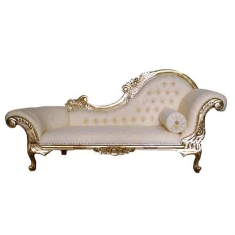 Chaise Lounge Cream And Gold More Weddings