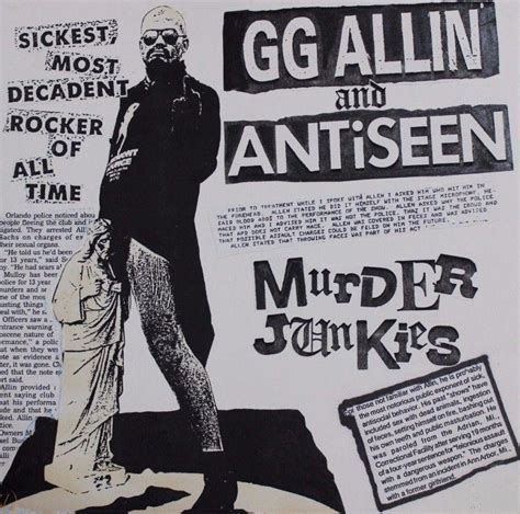 Classic Rock Covers Database Gg Allin Murder Junkies 1991