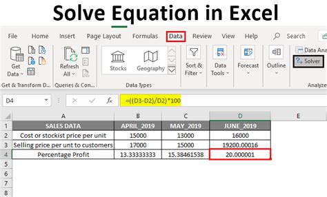 Excel Solve Formula Datasenturin