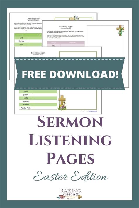 Easter Sermon Notes For Kids Free Download Sermon Notes Mom