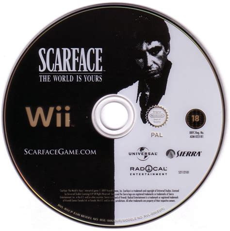 Scarface The World Is Yours 2007 Wii Box Cover Art Mobygames