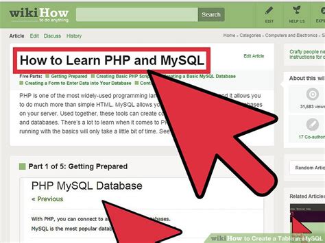 How To Create A Table In Mysql With Pictures Wikihow