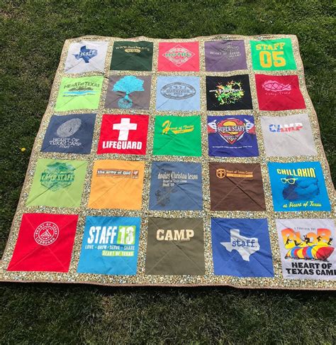 T Shirt Quilt Custom Traditional Quilt With Sashing Etsy