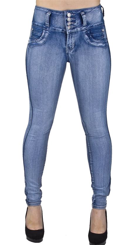 Colombian Design High Waist Butt Lift Levanta Cola Skinny Jeans Ebay