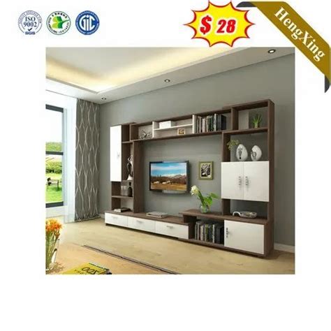 Ply Wood And Mica Wall Mounted Wooden Lcd Tv Cabinet Unit For