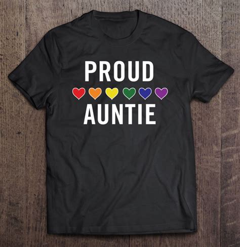 Lgbt Ally Proud Auntie Lgbtq Gay Pride Aunt Rainbow