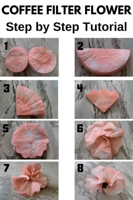 Coffee Filter Flowers Step By Step Tutorial West Magnolia Charm