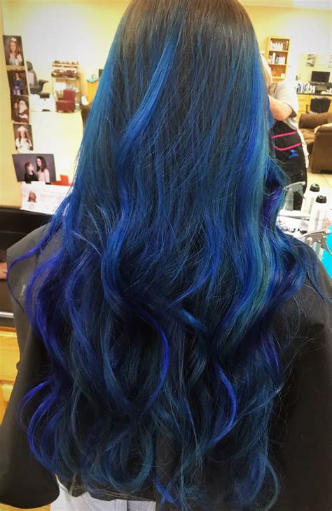 Blue Hair Hair Dye Colors Hair Color Blue Hair Dyed Hair Long Hair