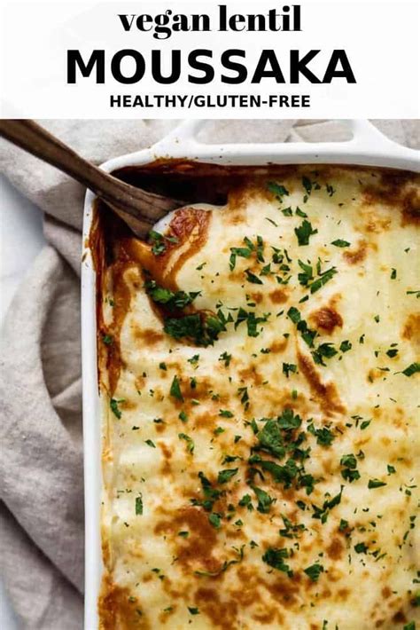 My dad combined a few different recipes over the years and this one was decidedly the winner. Vegan lentil moussaka | Recipe | Recipes, Healthy recipes ...