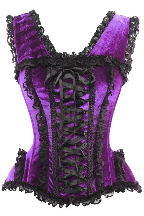 purple victorian inspired steel boned corset vg 19387 click to enlarge
