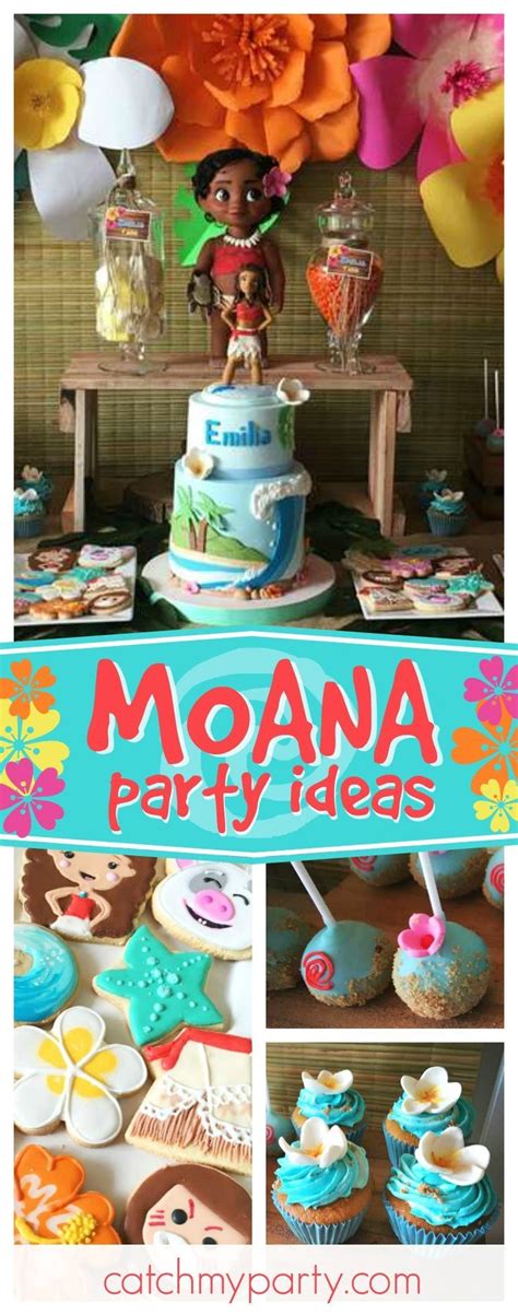 sail across the ocean with this fantastic moana birthday party the birthday cake is amazing