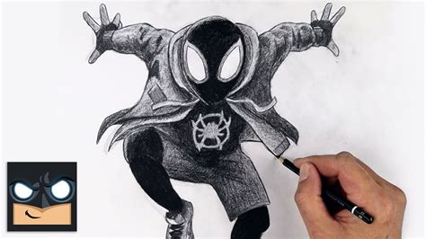 How To Draw Miles Morales Spider Man Sketch Tutorial
