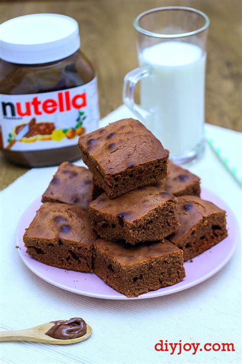 Easy 3 Ingredient Nutella Brownies