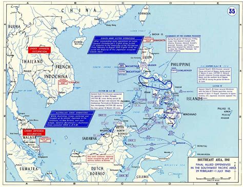 Map Map Of Final Allied Offensives In The Southwest Pacific Area 29
