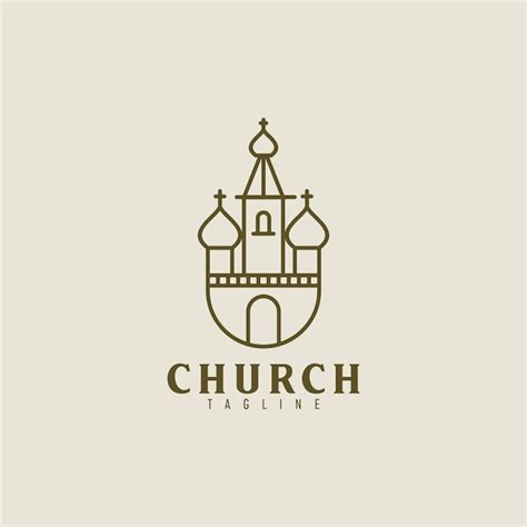 Premium Vector Church Simple Logo Design Inspiration