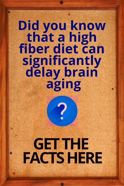 Eating Fiber Can Delay Brain Aging High Fiber Diet Fiber Diet