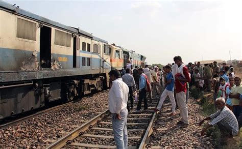 Trains Engine Catches Fire In Gurgaon The Tribune India