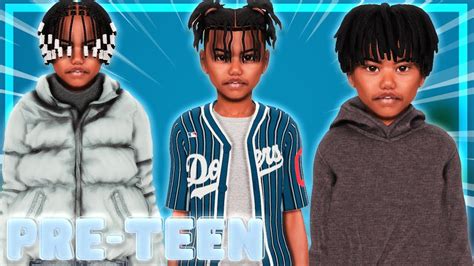 💕 Sims 4 Cas Urban Male Pre Teen Lookbook Cc Folder And Sim Download