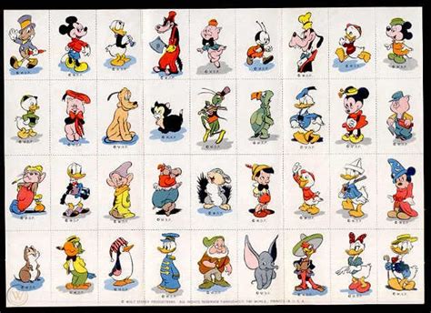 Walt Disney Productions Cartoon Characters Mickey Mouse 45290210