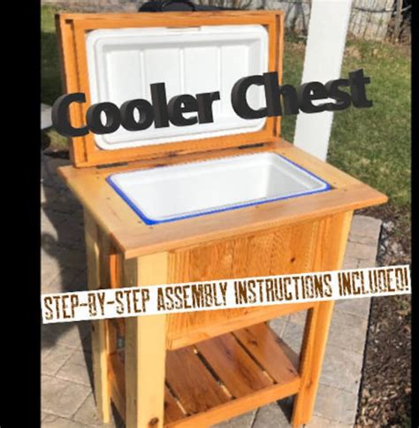 Cedar Cooler Box Build Plans Woodworking Plans Digital Etsy