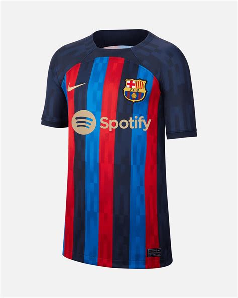 Camiseta 1ª Fc Barcelona 20222023 De Aubameyang Para Niño
