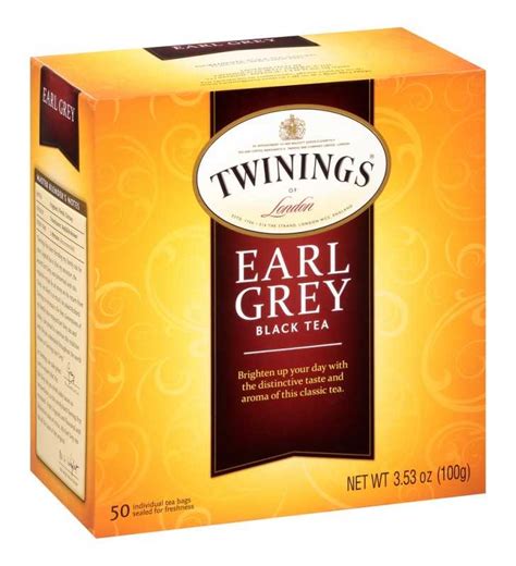 Twinings Of London Earl Grey Black Tea Bags 50 Ct 353 Oz