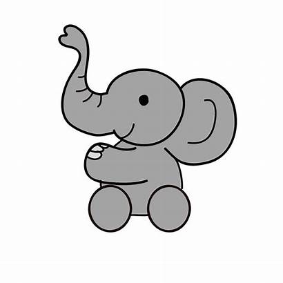 Elephant Cartoon Face Animals Wallpapers Outline Cool