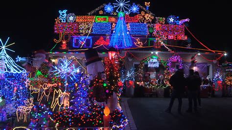 Neon lighting is a type of lighting that features brightly glowing tubes or bulbs. Toronto, Ontario, Canada December 2015 Toronto House ...