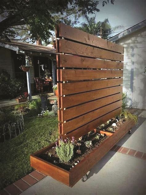 Attach the rails to the posts. Unique build a patio privacy screen for your home | Privacy screen outdoor, Privacy fence ...