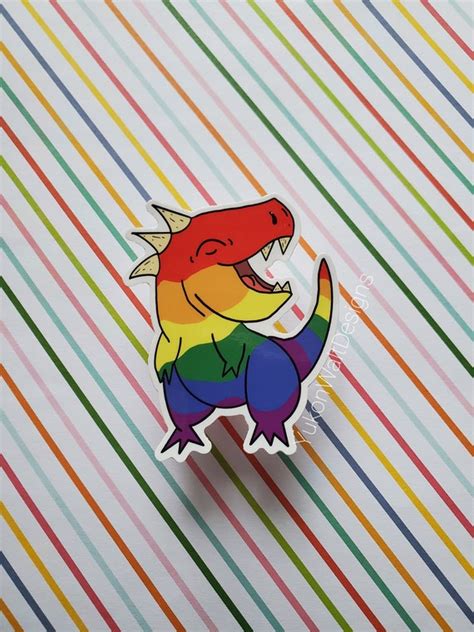 Gay Pride Dino Dinosaurier Vinyl Aufkleber Aufkleber Stolz Etsy De