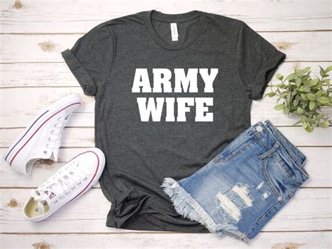 Army Wife Shirt Military Wife T Shirt Wife T Army Etsy
