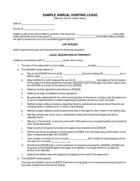 land lease agreement template  legalformsorg