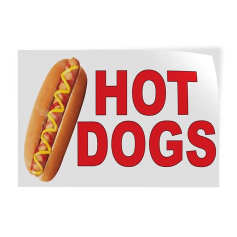 Decal Stickers Hot Dogs Red Food Bar Restaurant Food Truck B Store Sign