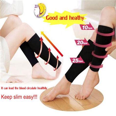 New Burn Fat Varicose Veins Compression Sleeve Socks Man Andwomen Thin Leg Calves Shaper Stovepipe