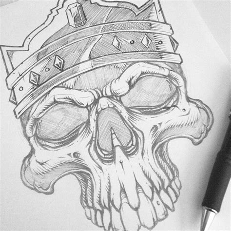 Pin By Rob Littlefield On Art Badass Drawings Skull Art Drawing