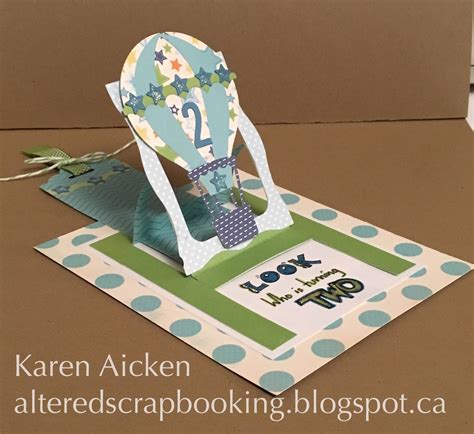 How to make folding paper sculpture by duncan birmingham. Altered Scrapbooking: Hot Air Balloon Pull Tab Card