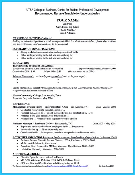 current college student resume   experience