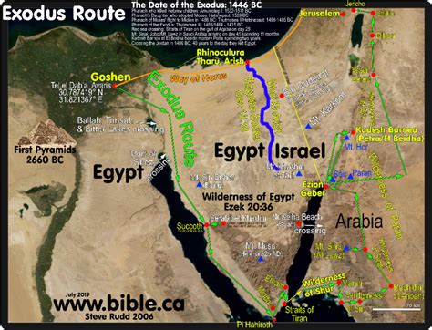The Exodus Route Crossing The Red Sea Exodus Crossing The Red Sea