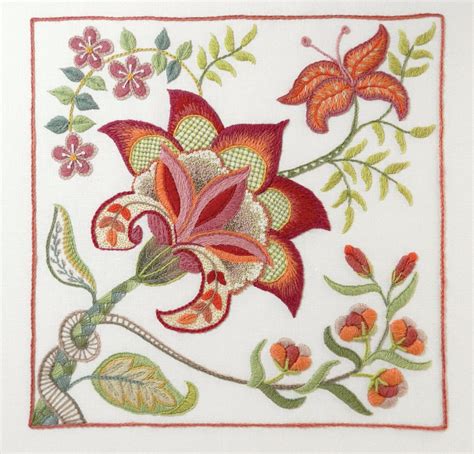 Crewel Embroidery Kit Scarlet Glory