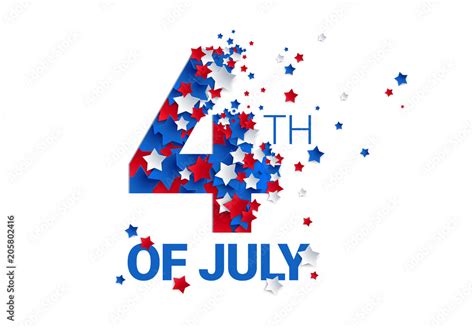 Fourth Of July Background American Independence Day Vector
