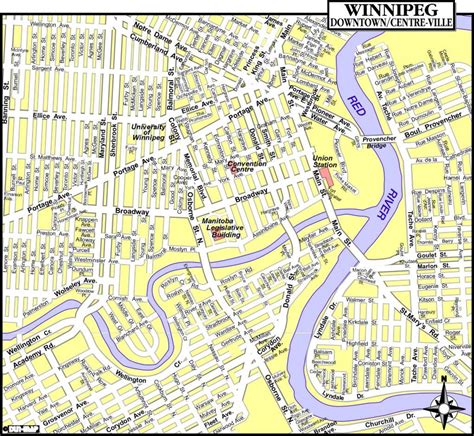 Winnipeg Map City Of Winnipeg Map Manitoba Canada